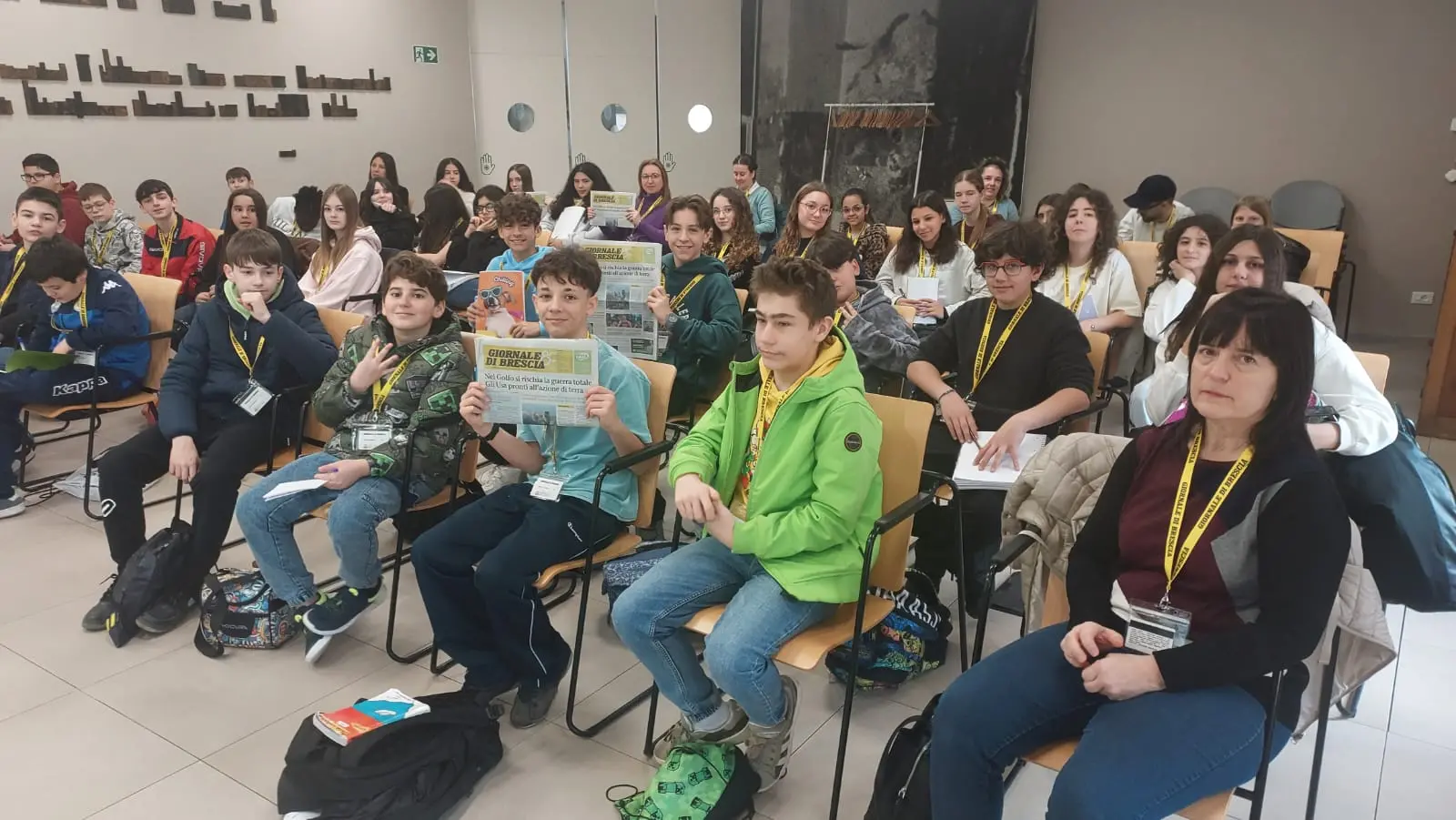 Le classi 2F e 2C del Da Vinci di Travagliato in visita al GdB