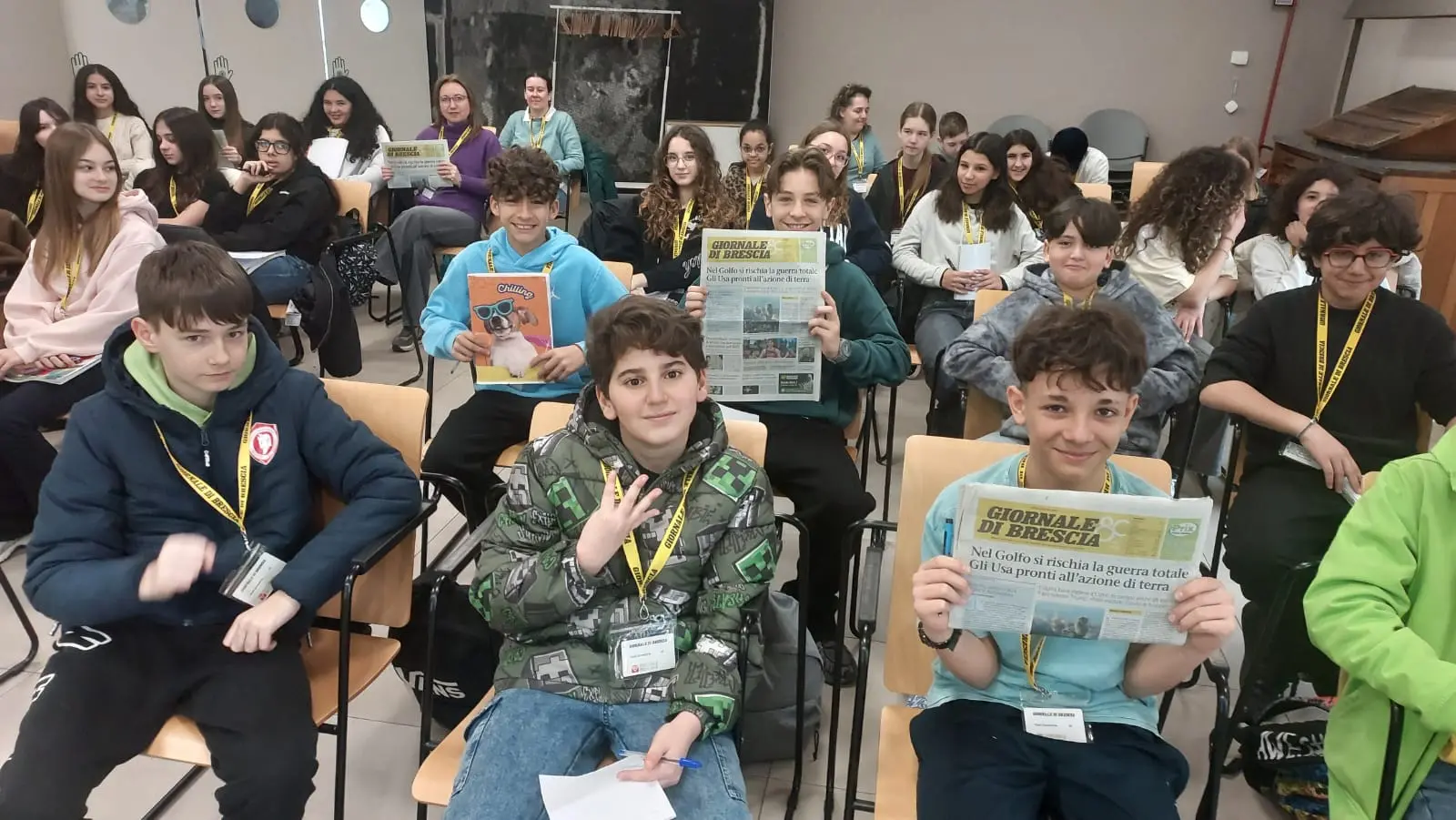 Le classi 2F e 2C del Da Vinci di Travagliato in visita al GdB