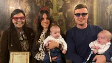 Una delle coppie di gemelli nati a Orzinuovi © www.giornaledibrescia.it