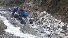 I lavori per contenere il torrente Vallaro a Vione (foto d'archivio) - © www.giornaledibrescia.it