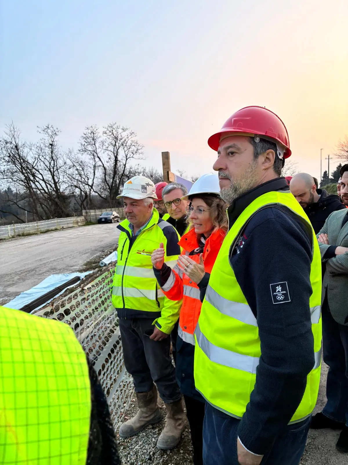 Il ministro Matteo Salvini in visita a Palazzolo