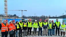 Il ministro Matteo Salvini in visita a Palazzolo