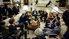 Il presidente Trump incontra il cancelliere tedesco Merz alla Casa Bianca - Foto Epa © www.giornaledibrescia.it