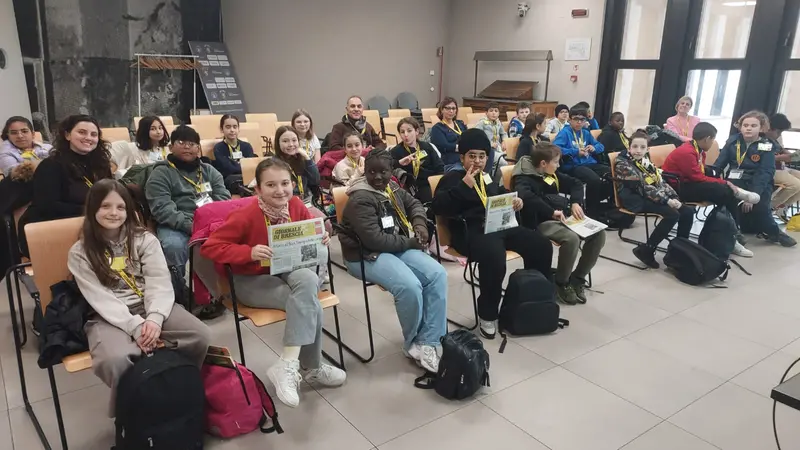 La classe V F della scuola Canossi di Ospitaletto in visita la GdB