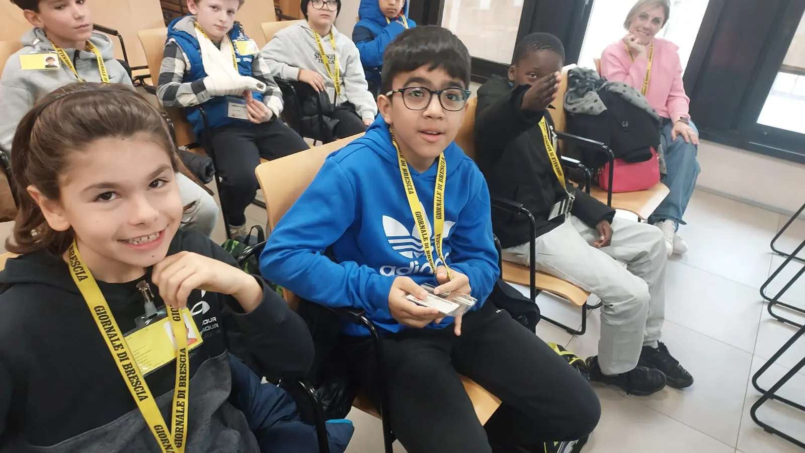 La classe V F della scuola Canossi di Ospitaletto in visita la GdB