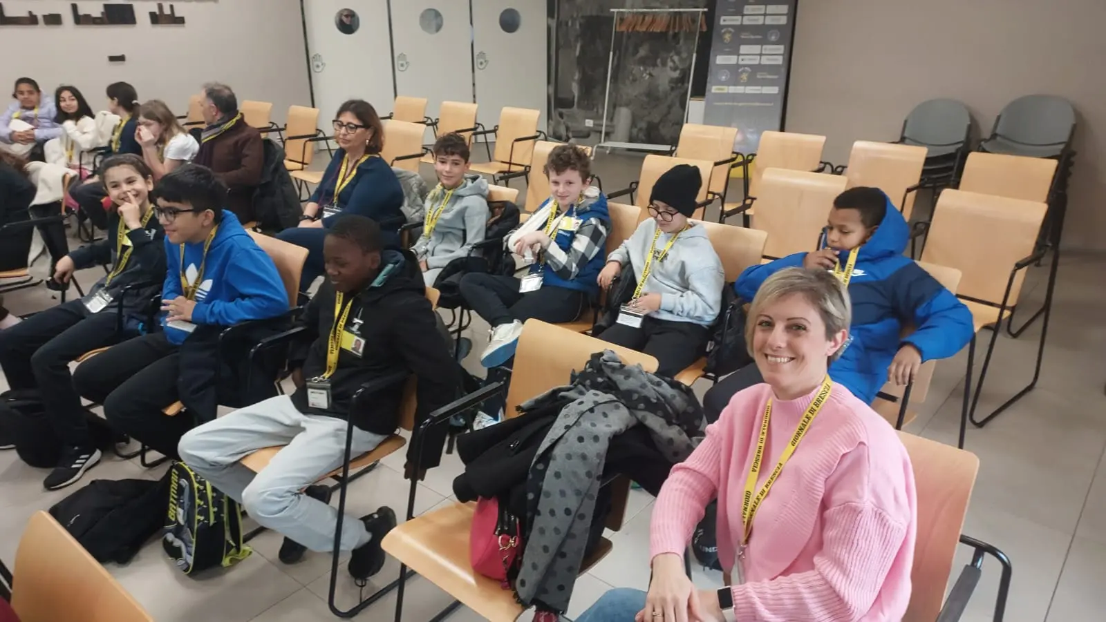 La classe V F della scuola Canossi di Ospitaletto in visita la GdB