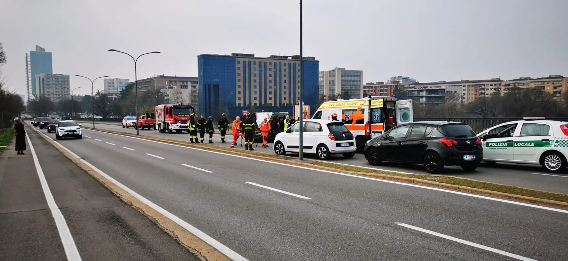 Rider investito sul cavalcavia Kennedy