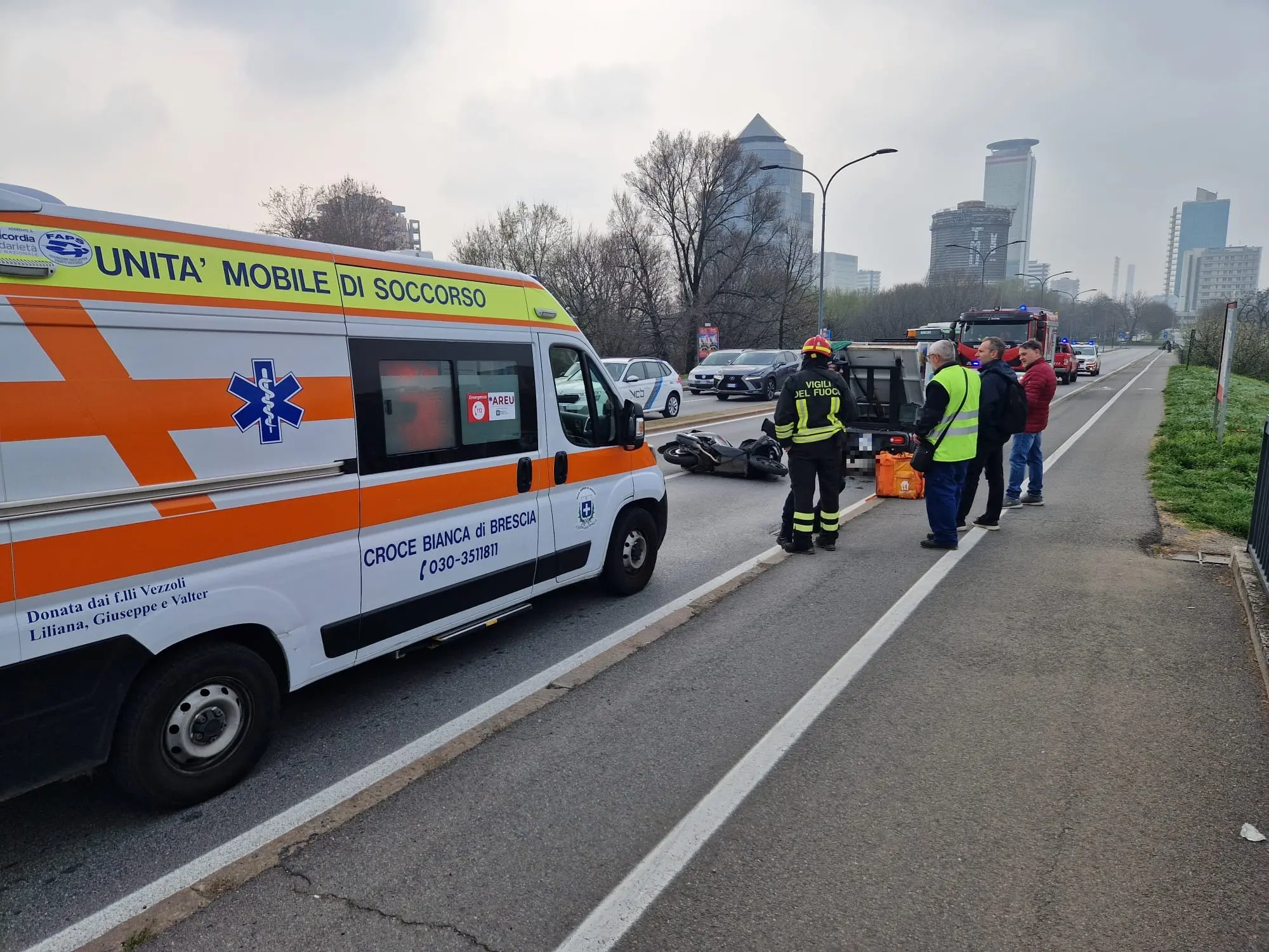 Rider investito sul cavalcavia Kennedy