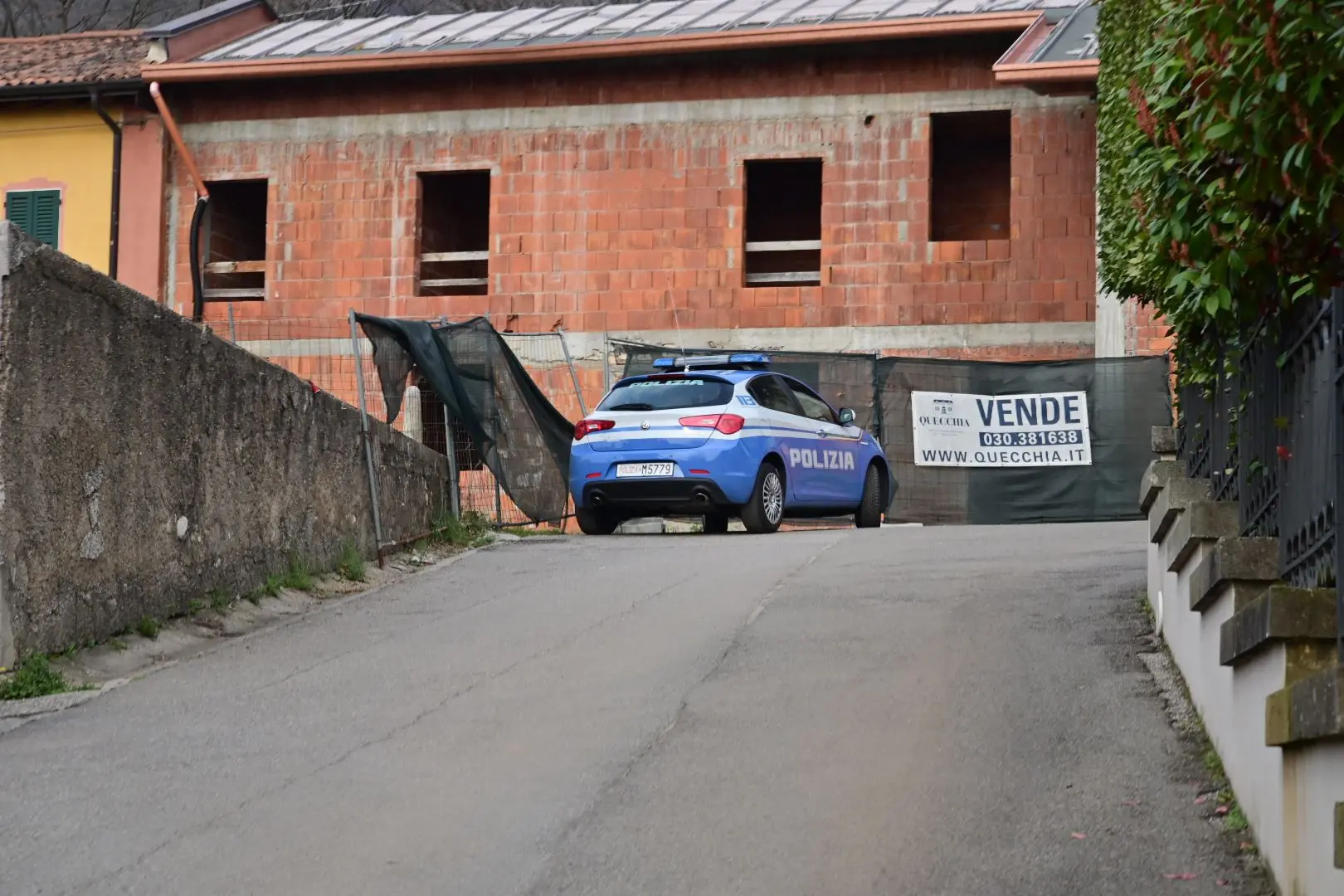 Il luogo dell'infortunio mortale in Maddalena