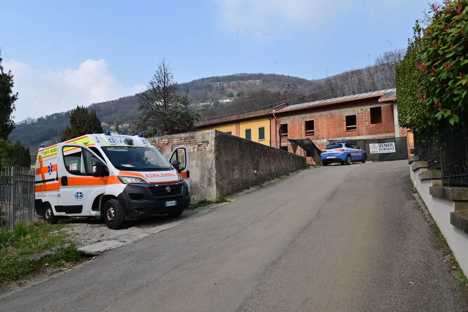 Il luogo dell'infortunio mortale in Maddalena