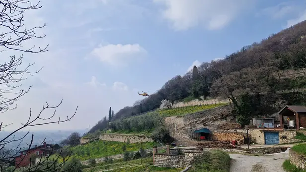 Il luogo dell'infortunio mortale in Maddalena