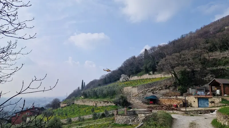Il luogo dell'infortunio mortale in Maddalena