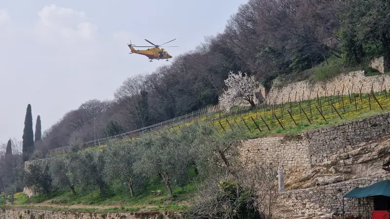 Il luogo dell'infortunio mortale in Maddalena