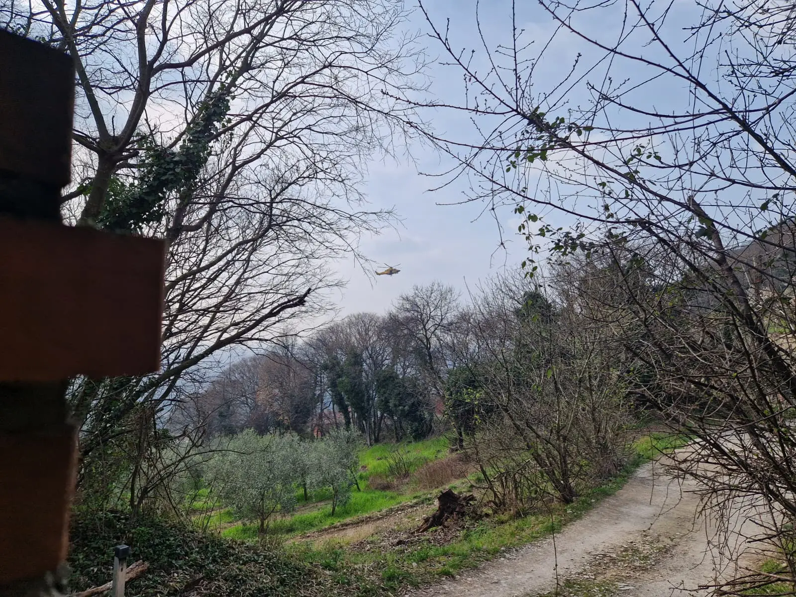 Il luogo dell'infortunio mortale in Maddalena