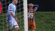 Albinoleffe-Union, una partita amara - Foto New Reporter Nicoli © www.giornaledibrescia.it