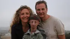 Sammy Basso con i suoi genitori