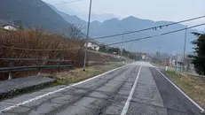 Il palo caduto lungo la Sp50 © www.giornaledibrescia.it