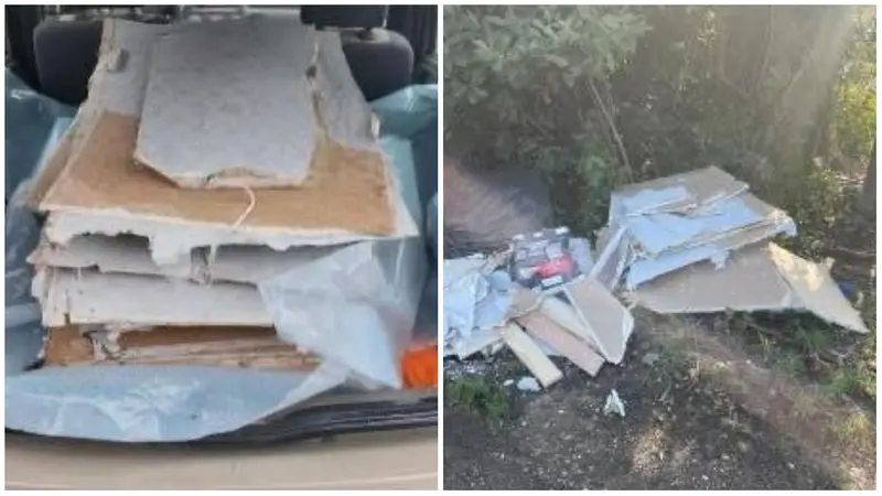 Rifiuti abbandonati a Rezzato © www.giornaledibrescia.it