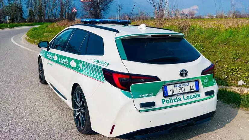 Intervenuta la Polizia locale