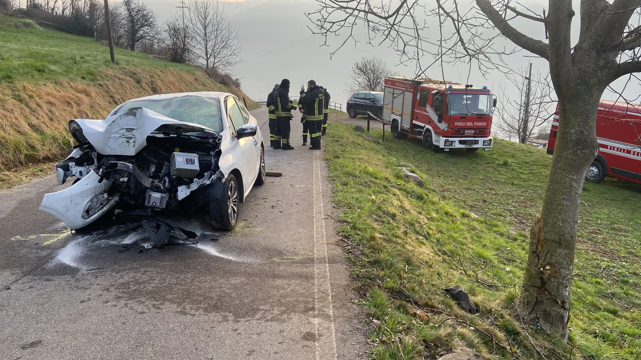 L'incidente a Costa Volpino