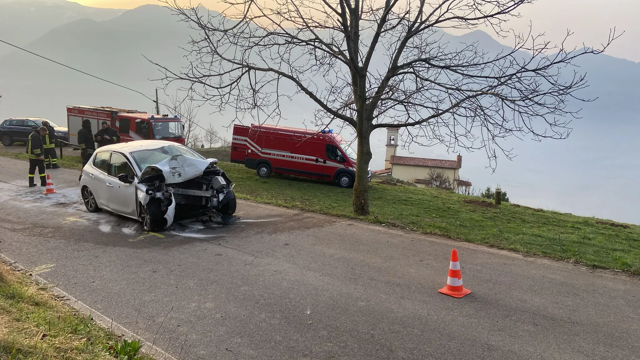 L'incidente a Costa Volpino