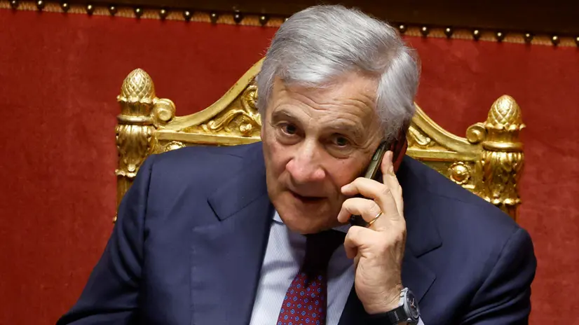 Antonio Tajani in Senato - Foto Ansa/Fabio Frustaci © www.giornaledibrescia.it