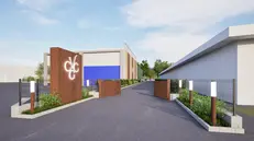 Una elaborazione grafica della nuova cantina