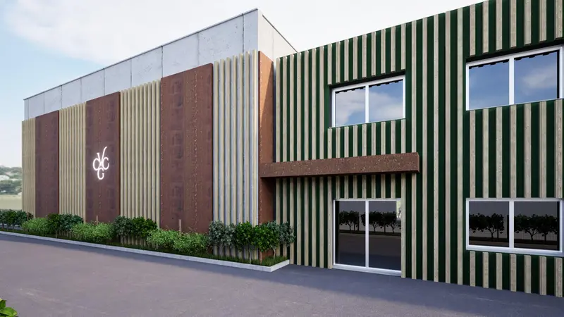 Una veduta esterna della nuova struttura