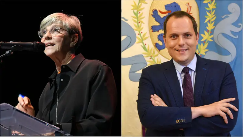 La sindaca Castelletti e il suo vice Manzoni - © www.giornaledibrescia.it