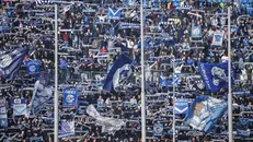 I tifosi dell'Union Brescia al Rigamonti