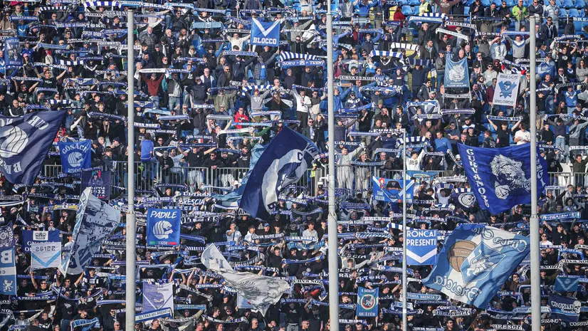 I tifosi dell'Union Brescia al Rigamonti
