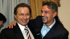 Un bell'abbraccio tra Corioni e Baggio: sono stati legatissimi