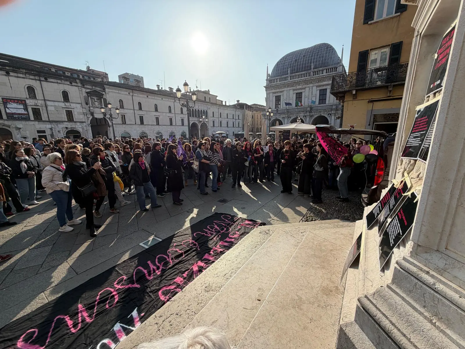 Non una di meno, la manifestazione anche a Brescia