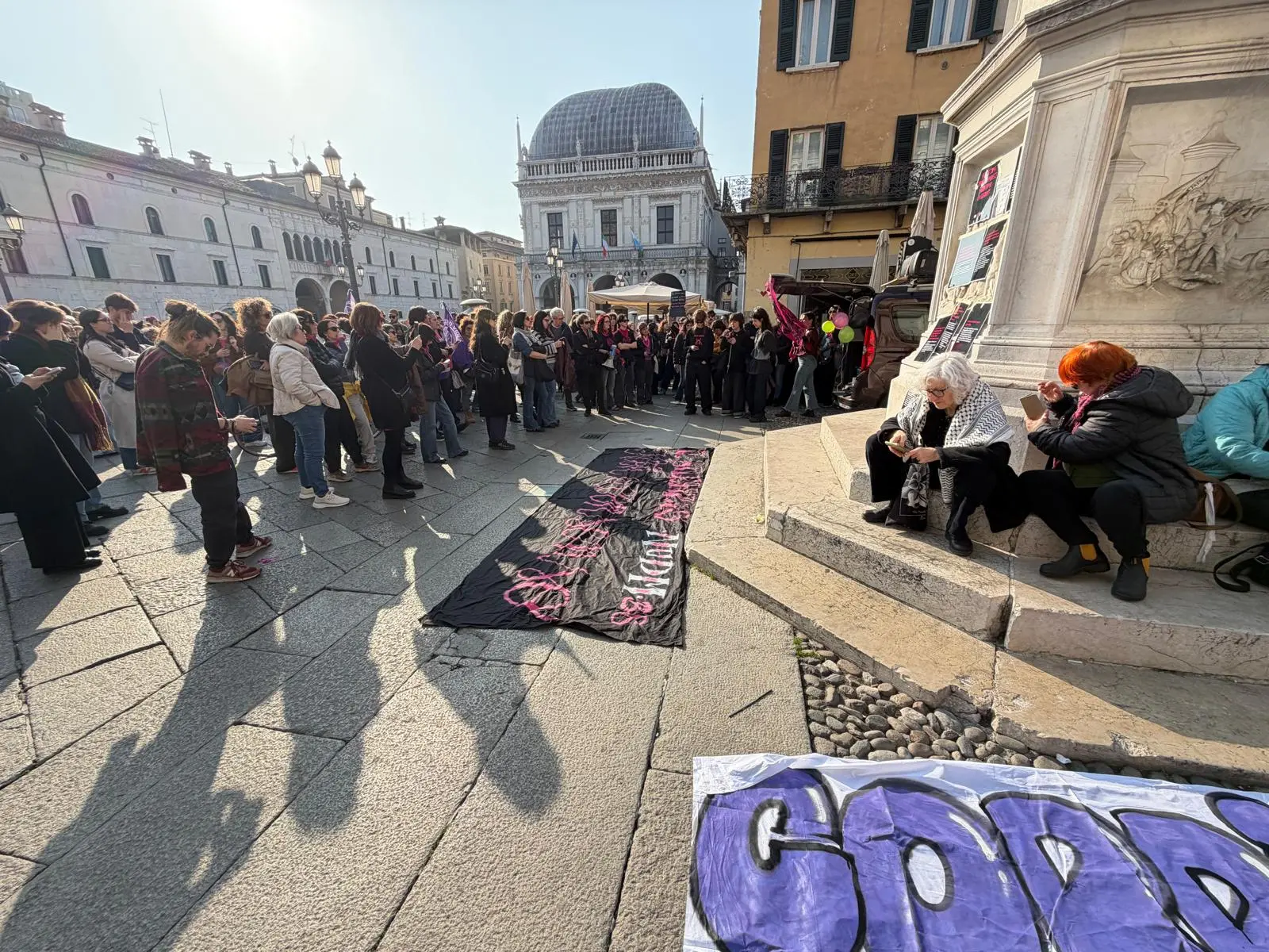 Non una di meno, la manifestazione anche a Brescia