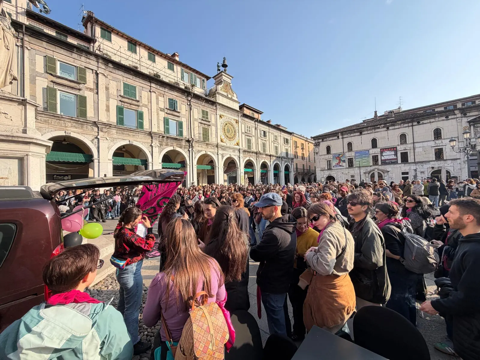 Non una di meno, la manifestazione anche a Brescia
