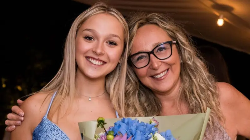 Arianna e la figlia Maria Beatrice