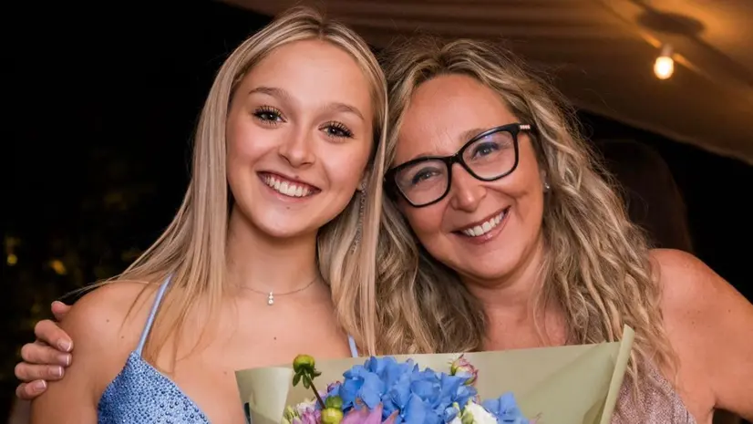 Arianna e la figlia Maria Beatrice