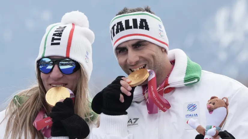 Chiara Mazzel con la guida bresciana Nicola Cotti Cottini - Foto Scattini Gmt/Cip