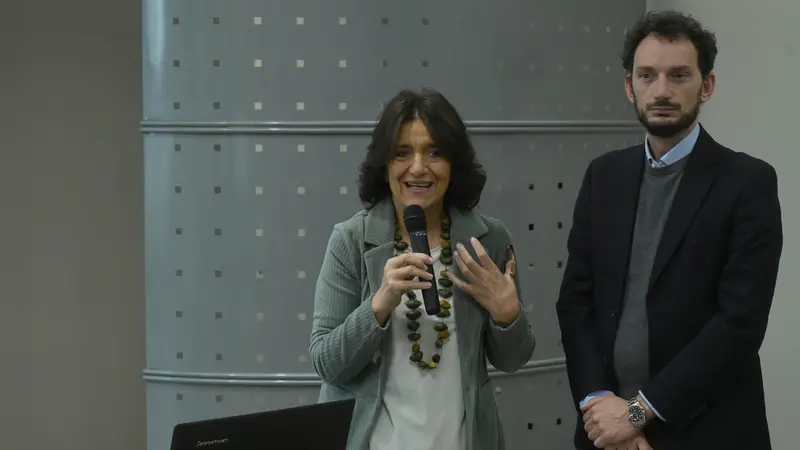 Nunzia Vallini, direttrice Giornale di Brescia, e Andrea Cittadini, vicecaporedattore del Giornale di Brescia - Foto New Reporter Favretto © www.giornaledibrescia.it