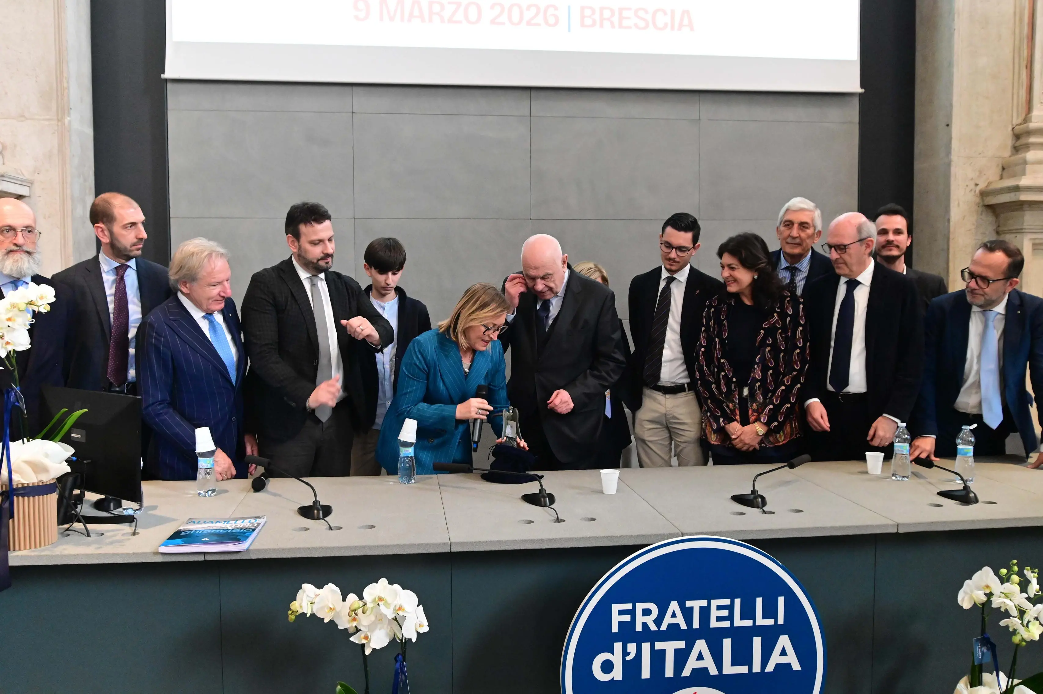 CRONACA  BRESCIA AUDITORIUM SANTA GIULIA  IL MINISTRO CAARLO NORDIO PER IL COMITATO PER IL SI REDAZIONE CRONACA 09-03-2026 GABRIELE STRADA NEW EDEN GROUP                             