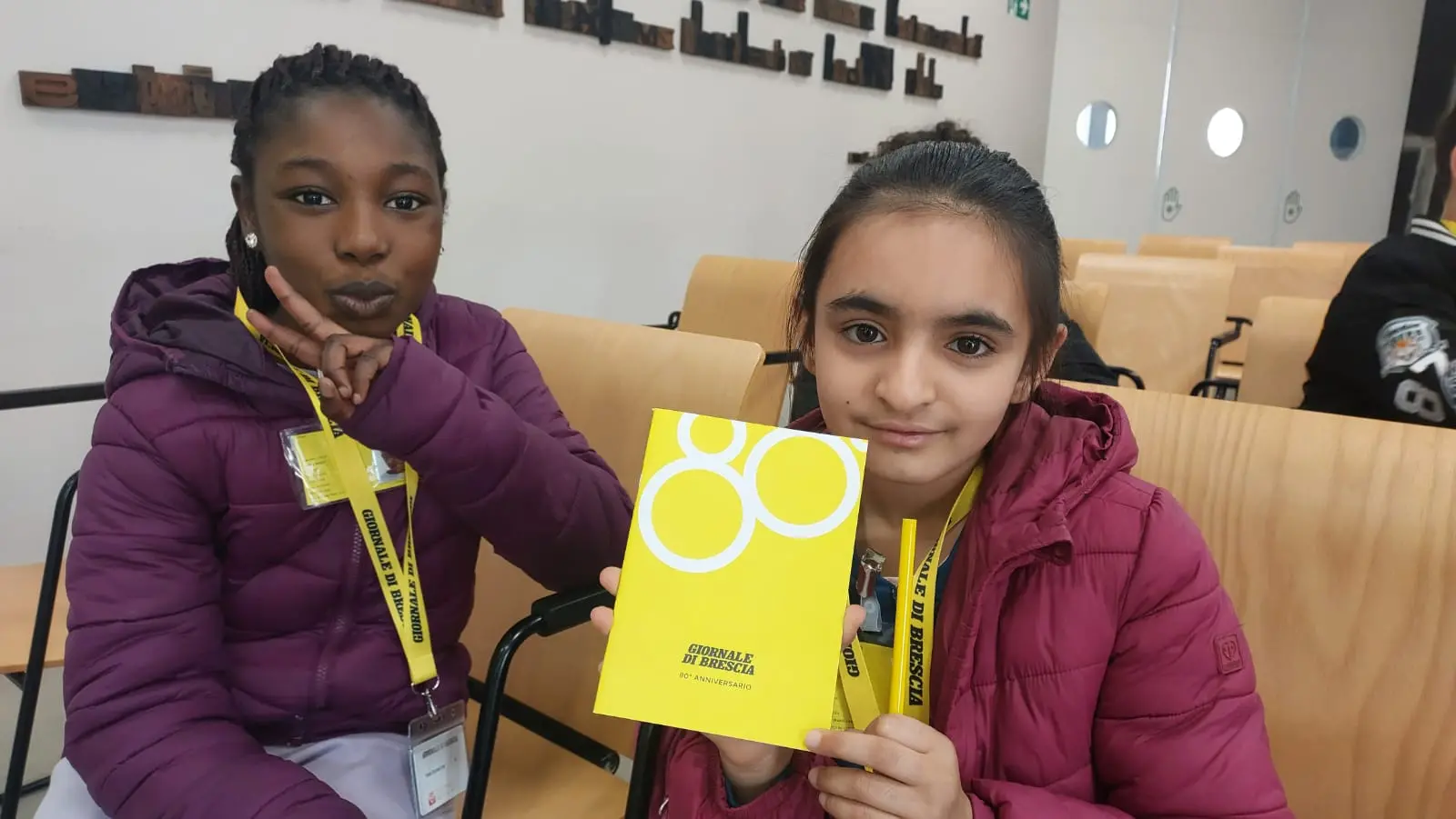 La classe 5D dell’istituto comprensivo di Ospitaletto in visita al GdB