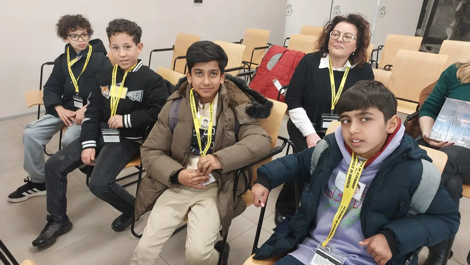 La classe 5D dell’istituto comprensivo di Ospitaletto in visita al GdB