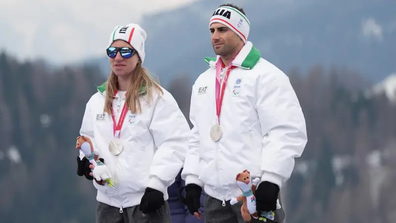 Nicola Cotti Cottini insieme a Chiara Mazzel - Foto Ansa © www.giornaledibrescia.it