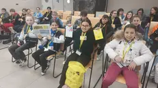 La classe V C dell'istituto don Milani di Borgosatollo in visita al GdB