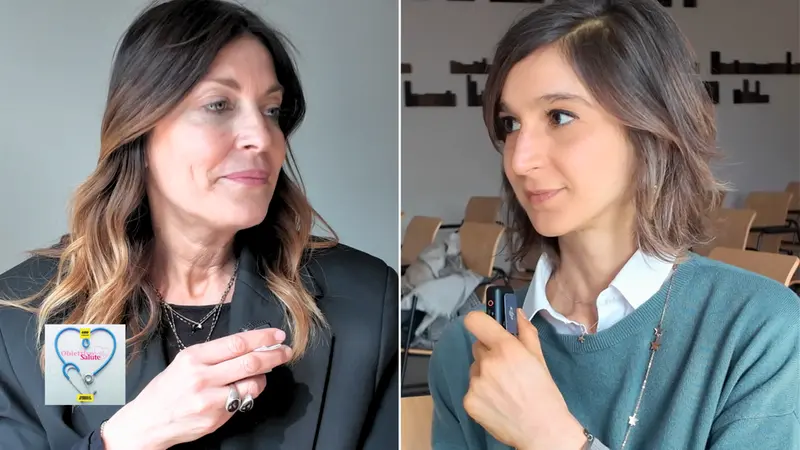 La dottoressa Federica Pagani con la conduttrice Daniela Affinita