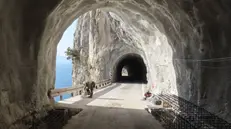 I lavori lungo la Strada della Forra