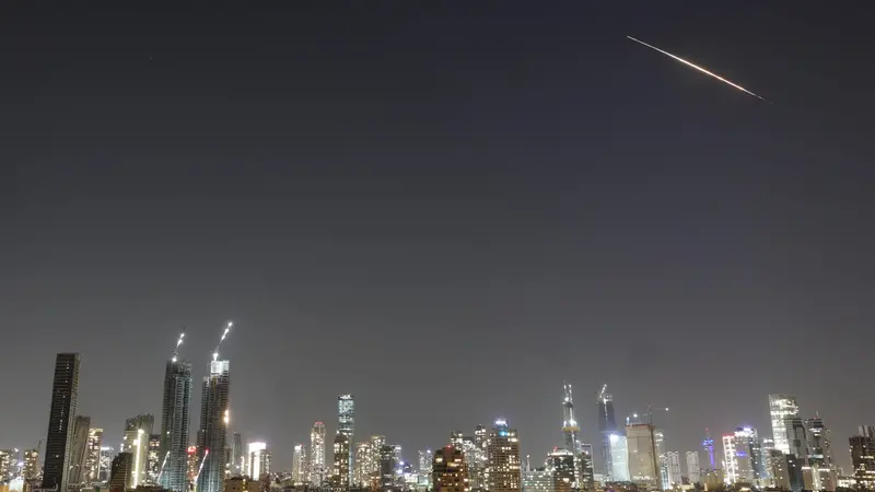 Missili iraniani su Tel Aviv - Foto Ansa © www.giornaledibrescia.it