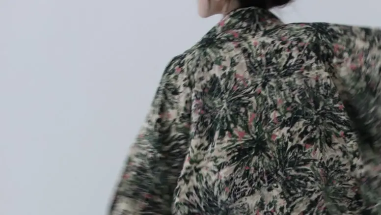 Uno dei kimono in mostra