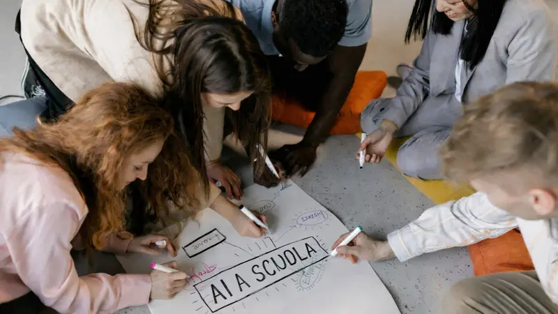 Un brainstorming sull'AI a scuola