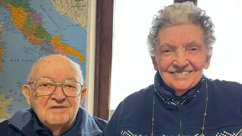 Don Angelo con la sorella Claudia